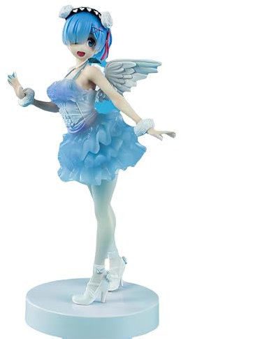 REM and RAM Anime Figures Girls Angel Demon Models Ornaments Desktop Statue Collection Decoration 16cm (Type1)