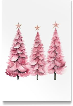 artboxONE Galerie-Print 150x100 cm Rosa Weihnachtsbaum hochwertiges Acrylglas auf Alu-Dibond von Tanya Kart