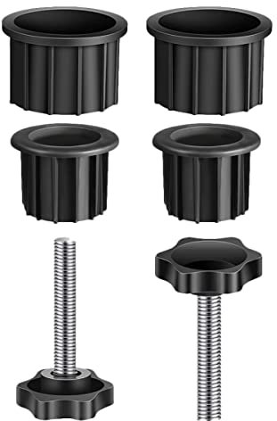 VANZACK 2sätze Schirmstangen-abdeckkappen Aus Kunststoff Mit Schrauben Ersatzteile Für Terrassenschirme Passend Für Schirmständer-Loch Praktisch Und Langlebig