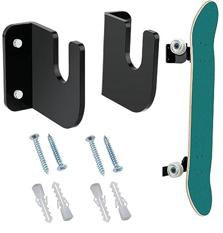 LICHENGTAI Skateboard Wandhalterung Display Rack Skateboard Aufhänger Wandhalterung Wandhalter für Boards wie Skateboards, Longboards, Snowboards,Wakeboards und Roller Skates