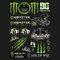 Lithyc Motorrad Aufkleber - Moto motocross stickers - Moped Sticker - Monster Kralle Sticker Aufkleber - FüR Helme,MotorräDer,Skateboards,Dirtbikes（A8039）