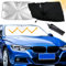 Sonnenschutz Auto Frontscheibe Innen,140 x 79 cm Auto Sonnenschutz Frontscheibe,Faltbar Autos-Sonnenschirm,Effizienter UV-Schutz,Auto Windschutzscheibe Sonnenschirm,Passend für die meisten Auto