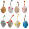 8 Pack Cat Mice Toys Interactive Toy Cats Mouse Plush Cat Toys Catnip Toy Biting Toys for Cats Mouse Shaped Toy for Indoor Cats Realistic Design 8 Color