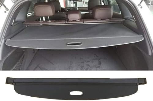 ZanLIn Auto Ausziehbar Kofferraum Rollo für Benz GLC X253 GLC200 260 300 350 2015-2021, Laderaumabdeckung Kofferraumabdeckung Rollo Kofferraum Schutz Abdeckung