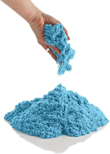 950 g Nachfüllpackung Magischer Sand für Kinder 3-5 Jahre - Kinetik Sand Bunt Sensorisch - Kreatives Spielzeug Geschenkideen für Mädchen - Blau