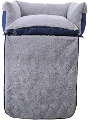 Supvox Hundebett Mittel Schlafsofa Mit Clamshell-Design Für Kleine Und Mittelgroße Hunde Weiche Decke Zum Warmhalten Multifunktionales Quadratisches Hundesofa Waschbar Und rutschfest