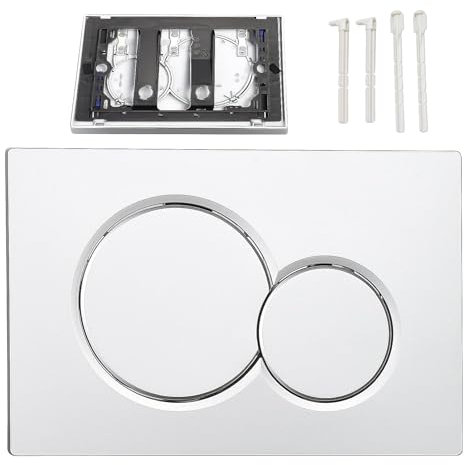 Hanured Betätigungsplatte Kompatibel mit Geberit Sigma 01 UP300, Drückerplatte WC spülkasten ersatzteile, für 2-Mengen-Spülung 1 Stück