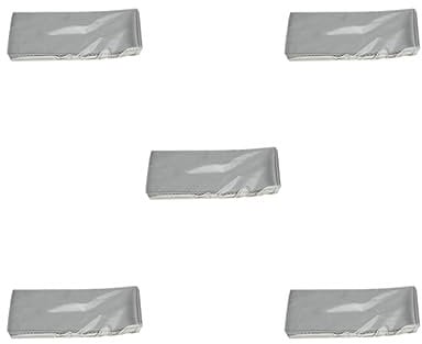 5 set Microfiber Glasses Cloth Water Absorption Sunglasses Eyewear Lens Dust Soft Tablet Cellphone Screen Cleaning Supplies Grey