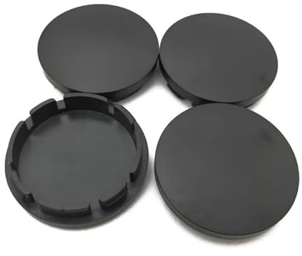 4 Stück Auto Nabendeckel für Peugeot 2008 II 2019-2020 2021 2022 2023, Alufelgen Felgenkappen Wasserdichtigkeit Staub Reifen Zubehör,A Black-56mm