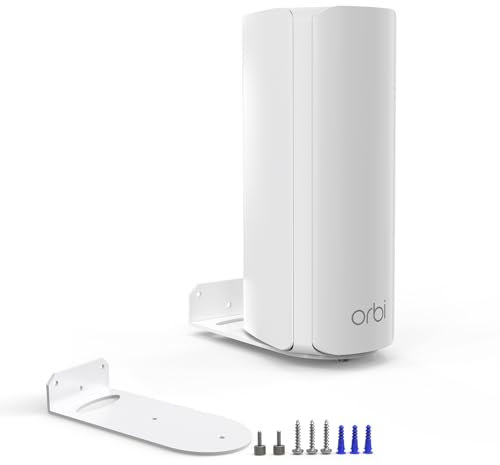 HOLACA Wandhalterung für NETGEAR Orbi 770/870/990 Serie Tri-Band WiFi 7 Mesh Netzwerksystem (RBE773, RBE873, RBE973S), einfache und stabile Mental-Wandhalterung von HOLACA (2 Stück)