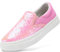 maxvinci Damen Glitzer Canvas Sneakers Slip-On Stoffschuhe Pailletten Segelschuhe Atmungsaktiv Flache Loafer Walkingschuhe(Rose 267)