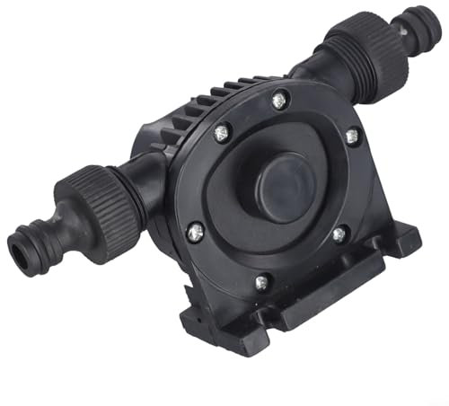 Drill Driven Water Pump with Syphon Attachment for Quick Pond and Flood Cleanup