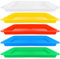 5 Pack Plastic Art Trays, Multicolor Stackable Activity Tray Crafts Organizer Tray Serving Tray Jewelry Tray for DIY Projects, Painting, Beads, Organizing Supply - 28 x 21 x 3 cm