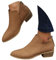 ticticlily Stivali Estivi Donna Con Cerniera Primaverili Invernali Eleganti Stivaletti Morbidi Tacco Basso Ankle Chelsea Boots Cowboy Bassi C Marrone Scuro 39 EU