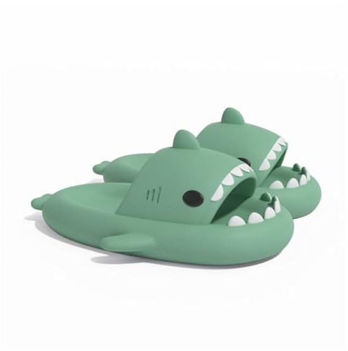 Hai Badeschuhe, Haifisch Badeschlappen rutschfest, schnell trocknend, bequem mit Haifisch-Design (Gr. 34–43) (Minz-Grün 19, EU Schuhgrößensystem, Erwachsene, Damen, Numerisch (von/bis), M, 40, 41)