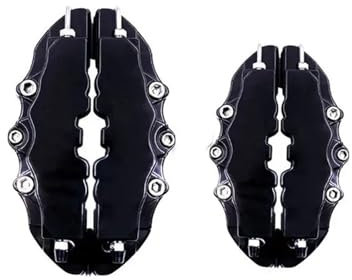 Bremsscheiben Abdeckungen 4 Stück Auto 3D Scheibenbremssattel-Abdeckungen vorne hinten M+S Racing Scheibenbremssattel-Kunststoffabdeckungen für 18,3-23,6 Zoll Räder(C)