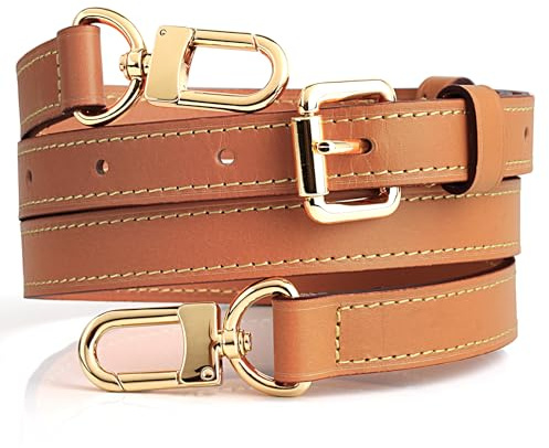 jiesinlov Vachetta Leder Riemen Ersatz verstellbar, Handtasche Schulterriemen Crossbody für Speedy Handtasche (Dunkles Bienenwachs-Breite:1.8cm)
