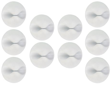 Wire Holders, Adhesive Cable Organizer Set, 10 Pieces Clips, Sticky Backing, Compact Desk Cable Management, Charger Cord Clip for Home, Car Interior, Workstation, Wall, Computer