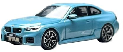 YLQERZ Modellauto Im Maßstab Druckguss Im Maßstab 1:64 Für BMW M2 G87 Legierung Statisches Automodell Fan Collection Home Decoration Für Die Sammlung(Blue)