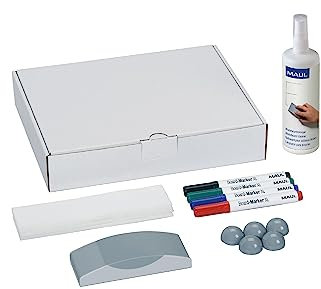 Maul Magnettafel Zubehörset Karton, Boardmarker, Tafelwischer, Magnete, Reiniger, 6386099