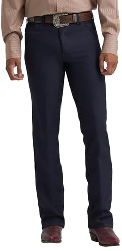 Wrangler Men's Wrancher Dress Jean, Navy, 36W / 32L