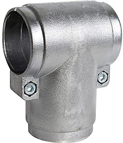 Alberts 654122 T-Stück für Barrierenrohre und Wäschetrockengerüste | zweiteilig | Aluminium | Innen-Ø 48 mm