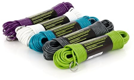 Orwell Clothes Line Steel Wire Centre PVC Coated | Replacement Washing Line for Garden Airers, Rotary Dryers | Long, Strong, and Rust-Resistant (15)