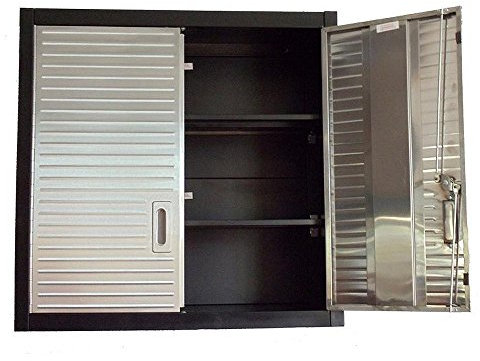 Seville Classics Garage 2 Door Metal Wall Storage Cabinet Commercial Quality