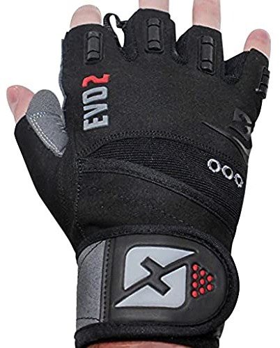 skott 2020 Evo 2 Weightlifting Gloves with Integrated Wrist Wrap Support-Double Stitching for Extra Durability-Get Ripped with The Best Body Building Fitness and Exercise Accessories (XX-Large)