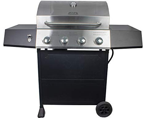 Cuisinart CGG-7400 Barbecue à gaz au propane, 137 cm, pleine grandeur à quatre brûleurs