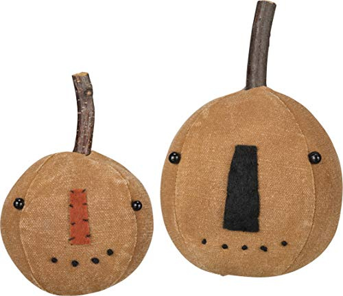Primitives by Kathy Genähtes Kürbiskopf-Set, rustikales Orange (38406)