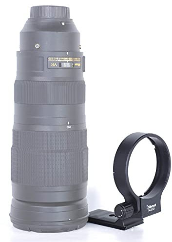 Tripod Mount Ring, iShoot Lens Support Collar for Nikon AF-S NIKKOR 200-500mm f/5.6E ED VR Lens 20058, Built-in Quick Release Plate Compatible with Tripod Ball Head of ARCA-SWISS KIRK SUNWAYFOTO Fit