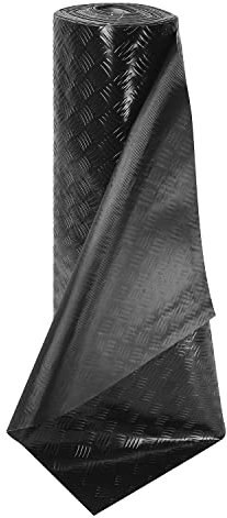 OLIVO.Shop | Work Tapis en caoutchouc à rouleaux, revêtement de sol en PVC boulonné ou en tôle, sol en caoutchouc marqué antidérapant, dimensions sur mesure, deux couleurs. (gris gris, 1400x100cm)