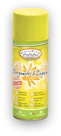 HOME PRO Spray Deodorante Auto Tessuti Profumatore Bucato Lavatrice Profumo Armadio Cattura Odori Ambiente Vestiti Asciugatrice Bergamotto e Zagara 400ml
