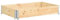 vidaXL Kiefernholz Massiv Palettenrahmen Aufsatzrahmen Hochbeet Gartenbeet Pflanzbeet Europalette Holz Klapprahmen Stapelrahmen 80x120cm