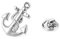 BRERA 67 - broches et pins pour femme en metal en forme de ancre, broche femme vetement, broche homme pins, mini broche bijoux, pince decollete femme