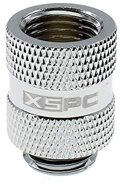 XSPC G1/4 20 mm Stecker auf Buchse (Chrom)