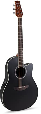 Applause E Akustikgitarre traditional AB24-5S Mid Cutaway black satin
