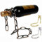 Bronze/Argent/Or Bouteille De Vin Holde Anti Gravity Suspension Chaîne De Fer Porte-Vin Porte-Bouteille De Vin Flottant Magique pour Cadeau Cuisine Décoration De La Maison (Silver)