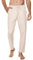 Sykooria Herren Hose Leinen Lang Freizeithose Leichte Sommerhose mit Kordelzug Casual Strandhose Stoffhose Jogginghose Urlaub Herrenhosen Schlupfhosen, Cremeweiß S