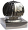 Fumaiolo Comignolo Canna Fumaria Camino Cappello Testa Girevole Base Quadrata In Acciaio Inox attacco maschio (CM 25 X 25)