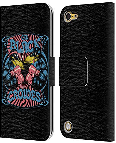 Head Case Designs Offiziell Zugelassen The Black Crowes Boxen Grafiken Leder Brieftaschen Handyhülle Hülle Huelle kompatibel mit Apple iPod Touch 5G 5th Gen