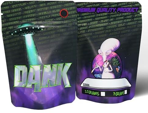 Mylar bags 3.5g smell proof packaging x100