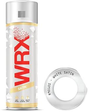 WRX 6x Pack White Satin Spray Paint 400 ml Quality Brilliant Colours Perfect Finish No Need to Use Priming Brilliant All Purpose Interior/Exterior, Art, Crafts, Auto, Home Furniture, 400ml