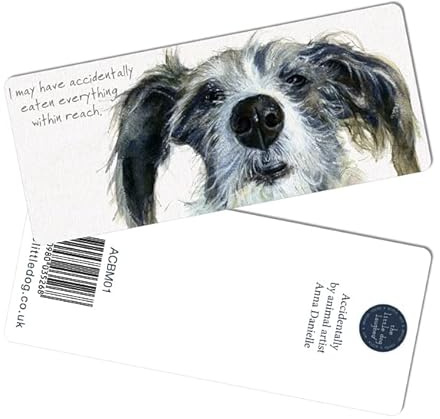 Little Dog Laughed Lurcher Bookmark Gift Idea Perfect Book Lover Gifts ACBM01