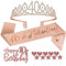 Jonvell 40.Geburtstag Schärpe und Tiara für Frauen,Roségold Geburtstag Schärpe und Krone 40. Geburtstag Frauen Geschenke für 40. Geburtstagsparty Deko