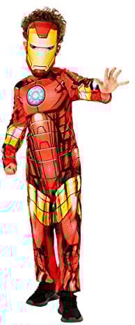 Rubie's 3013225-6 Iron Man Child Costume, Green Collection Kids Fancy Dress, Boys, Multicoloured, 5-6 Years Halloween
