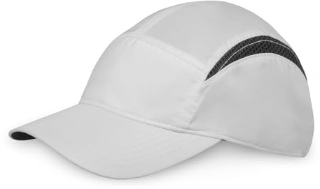 Sunday Afternoons Aerial Cap - Running Hat for Men & Women - UPF 50 - Breathable, Performance Workout Cap, Trail & Gym Hat, Womens & Mens Running Caps - White, M/L