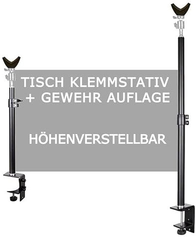 TronicXL Tisch Stativ Klemme für Objektiv/Jagd Gewehr Ständer Halterung Halter Schießstock Zielstock