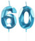 Yiran Geburtstagskerzen Zahlen 60, 5cm 3D Blau Geburtstagskerzen, Kerzen Geburtstag, Geburtstag Kerzen, Tortendeko Geburtstag, Kuchendeko Geburtstag, Geburtstagskerzen für Geburtstagsdeko, Nummer 60
